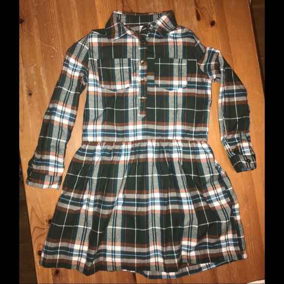 carter's plaid flannel dress